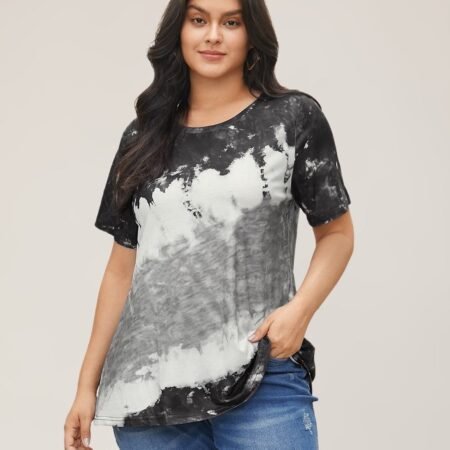 Tie Dye Tee Graphic Tees Women Tops UK 26-28