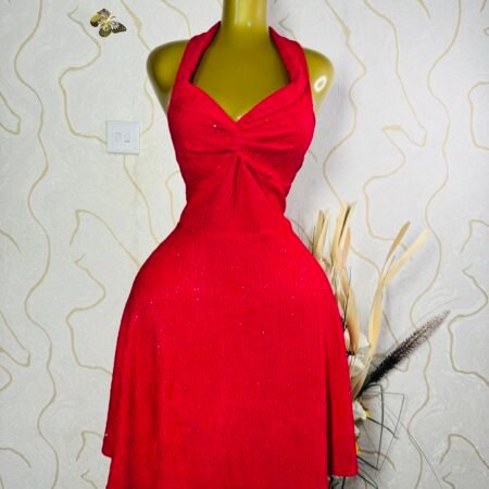 Sequin bareback midi dress