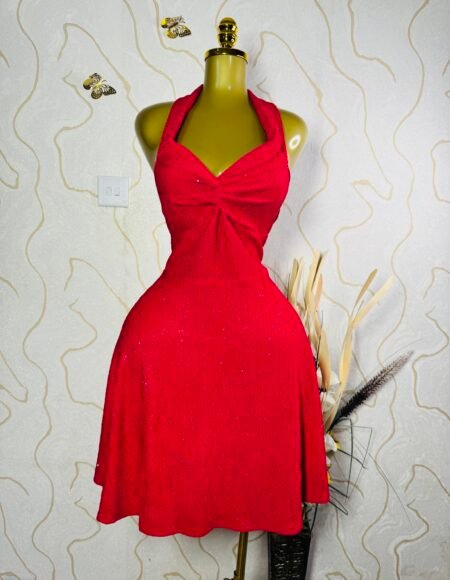 Sequin bareback midi dress