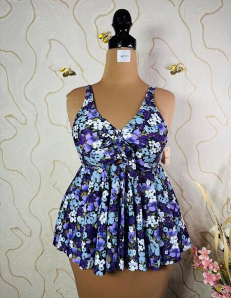 Sleeveless peplum top